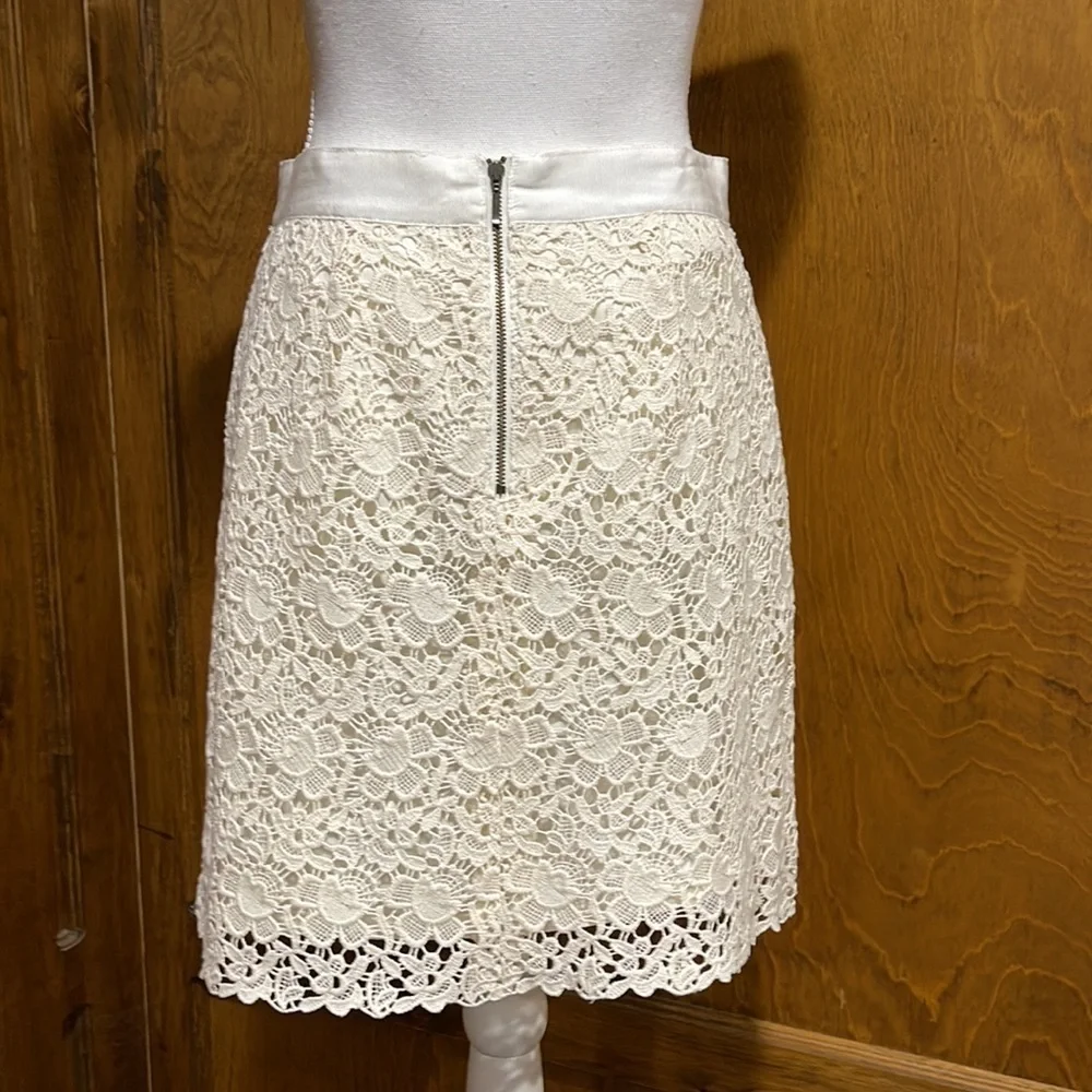 LOFT Lace Overlay Skirt - EUC - Picture 3 of 6